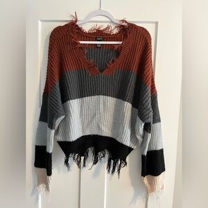 Rue21 distressed sweater